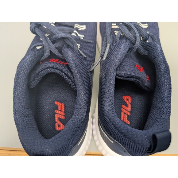 NEW Fila Verso Running Shoes Mens Sz 11 Navy Blue Low Top Sneakers 1RM00981-422 - Picture 9 of 12